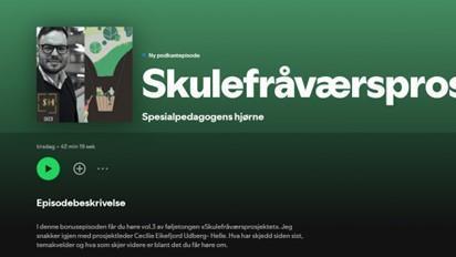 Lenkje til artikkel: Podkastepisode om skulefråværsprosjektet
